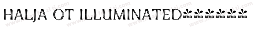 Halja OT Illuminated字体转换